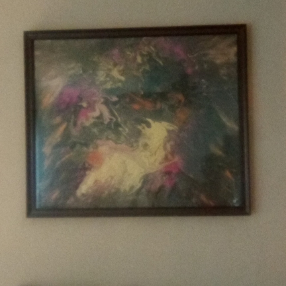 Painting pour paint